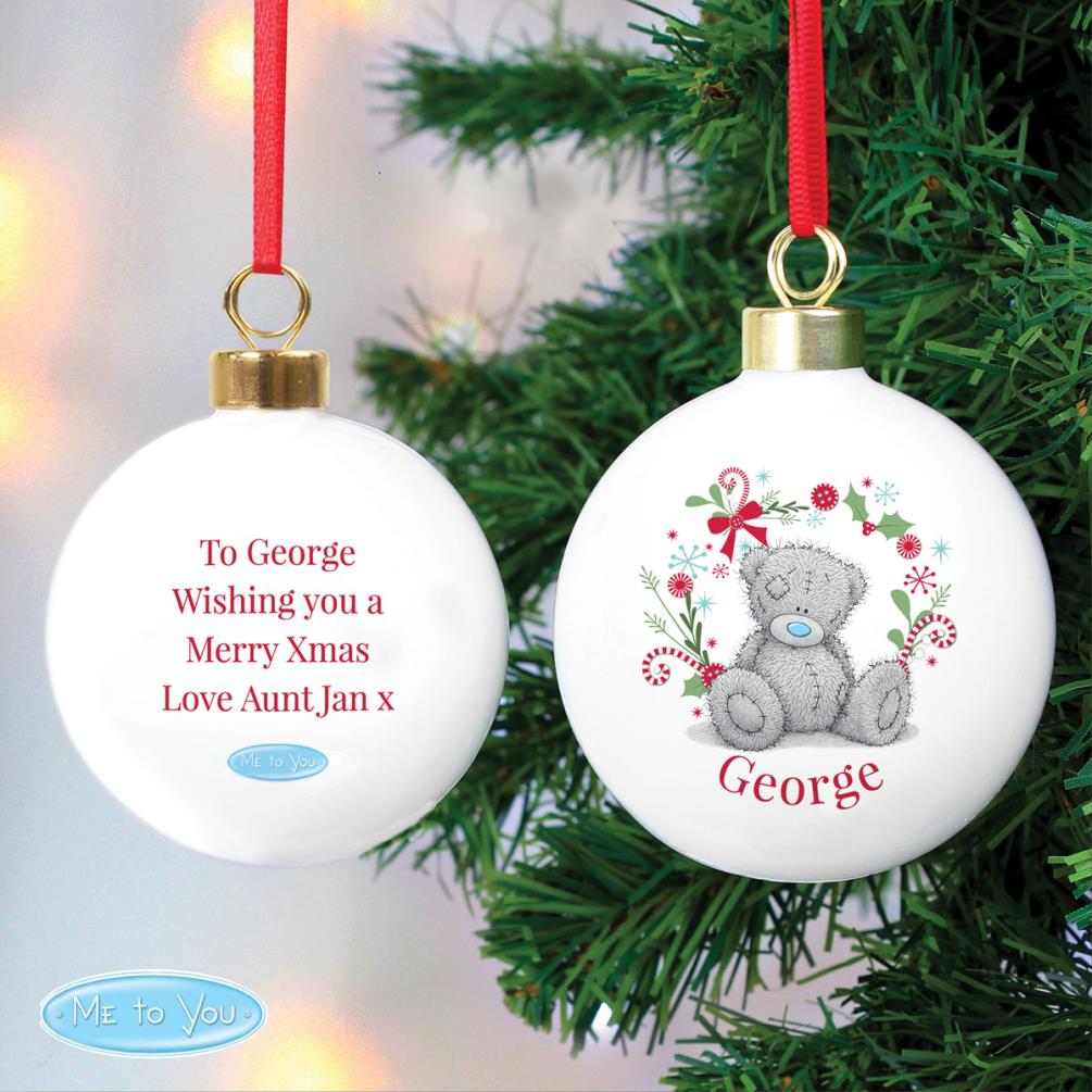 Personalised Me to You Christmas Bauble Extra Image 2